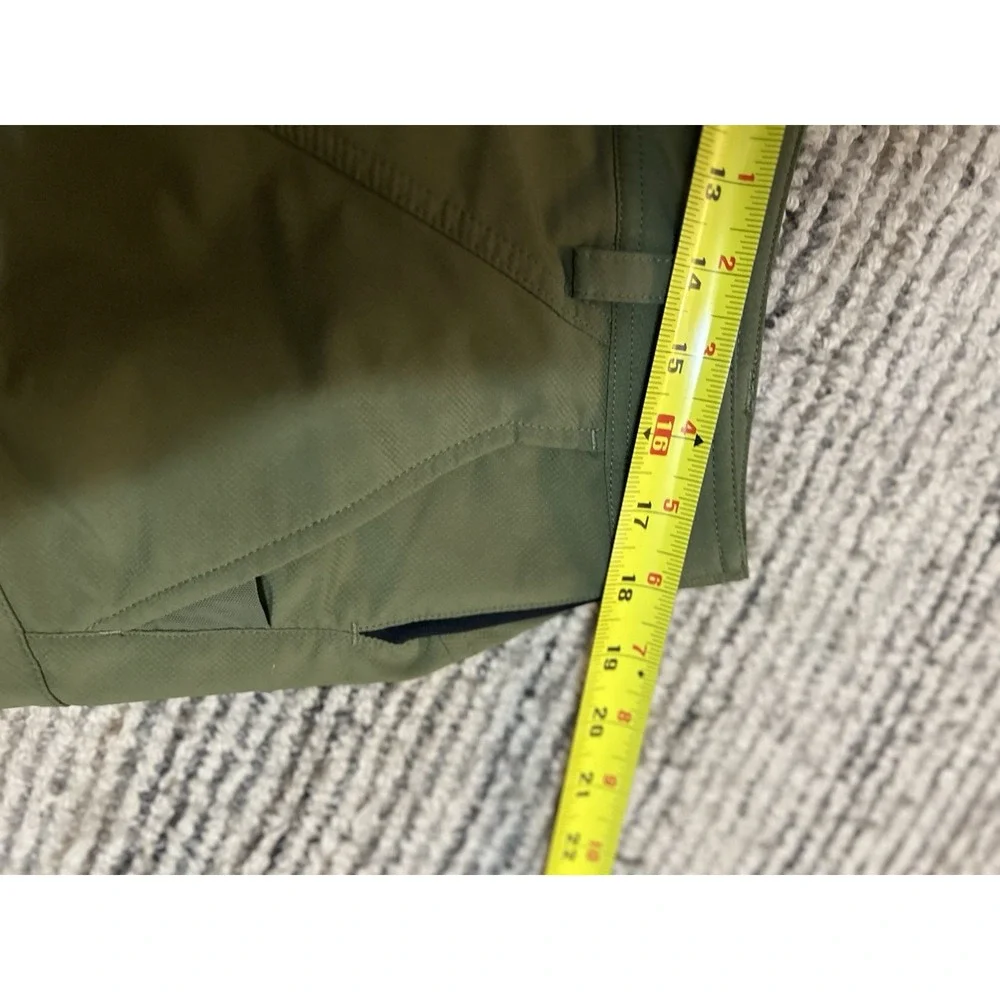 Club Ride Cycling Shorts Mens XL Green Stretch Zip Pocket Bike Trail